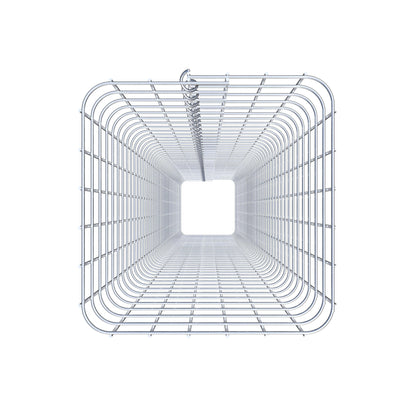 Schanskorfzuil hoekig 32 cm x 32 cm, 230 cm hoog, MW 5 cm x 5 cm
