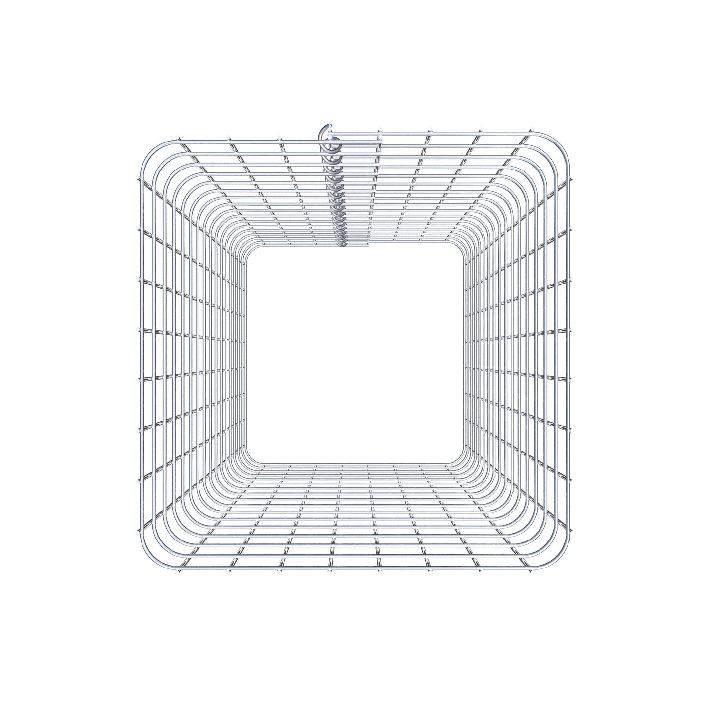 Coluna de gabião quadrada 42 cm x 42 cm, altura 80 cm, PM 5 cm x 5 cm