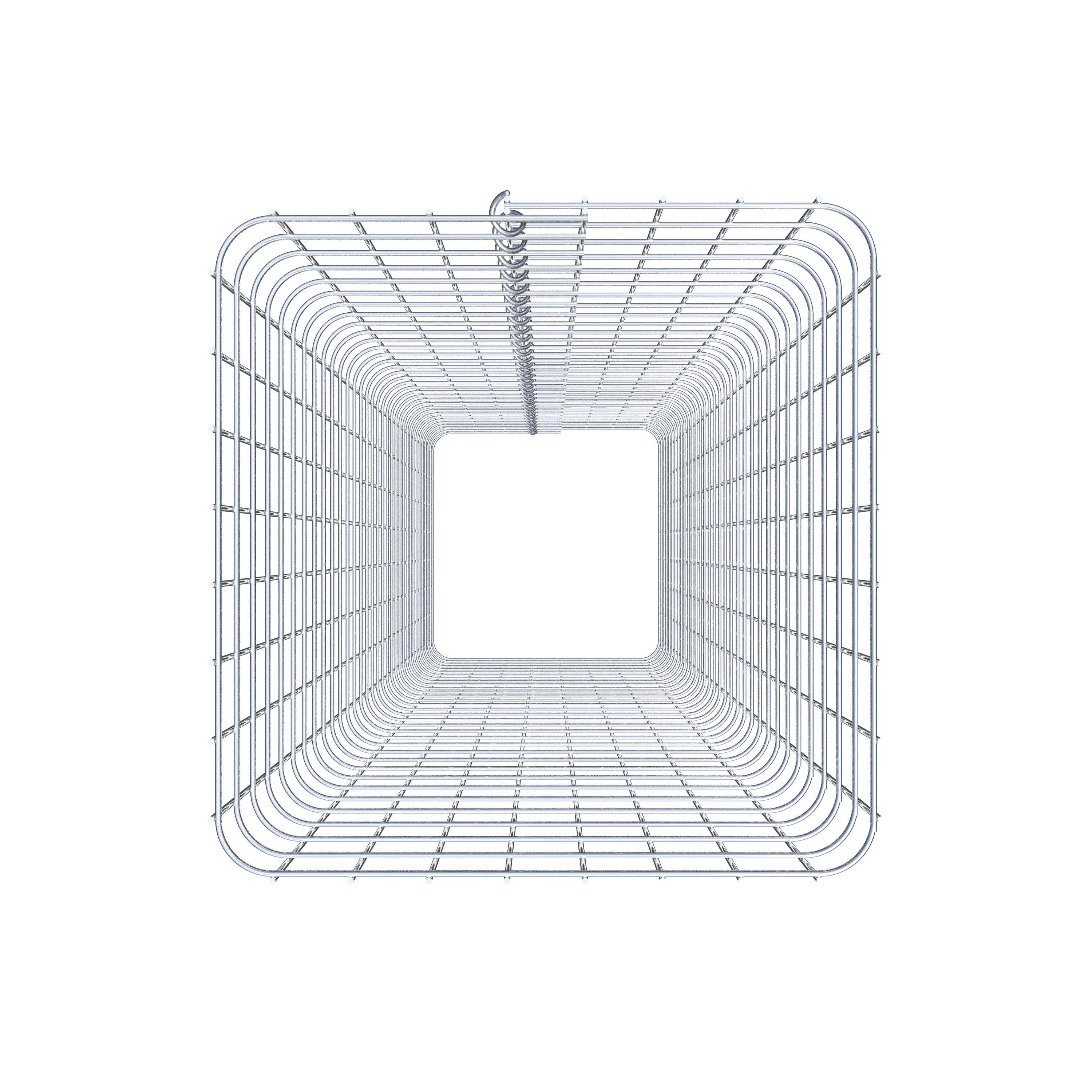 Gabionensäule eckig 42  cm x 42  cm, 160 cm Höhe, MW 5 cm x 5 cm