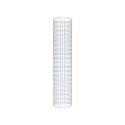 Colonne de gabion ronde 42 cm de diamètre, 200 cm de hauteur, mailles 5 cm x 10 cm