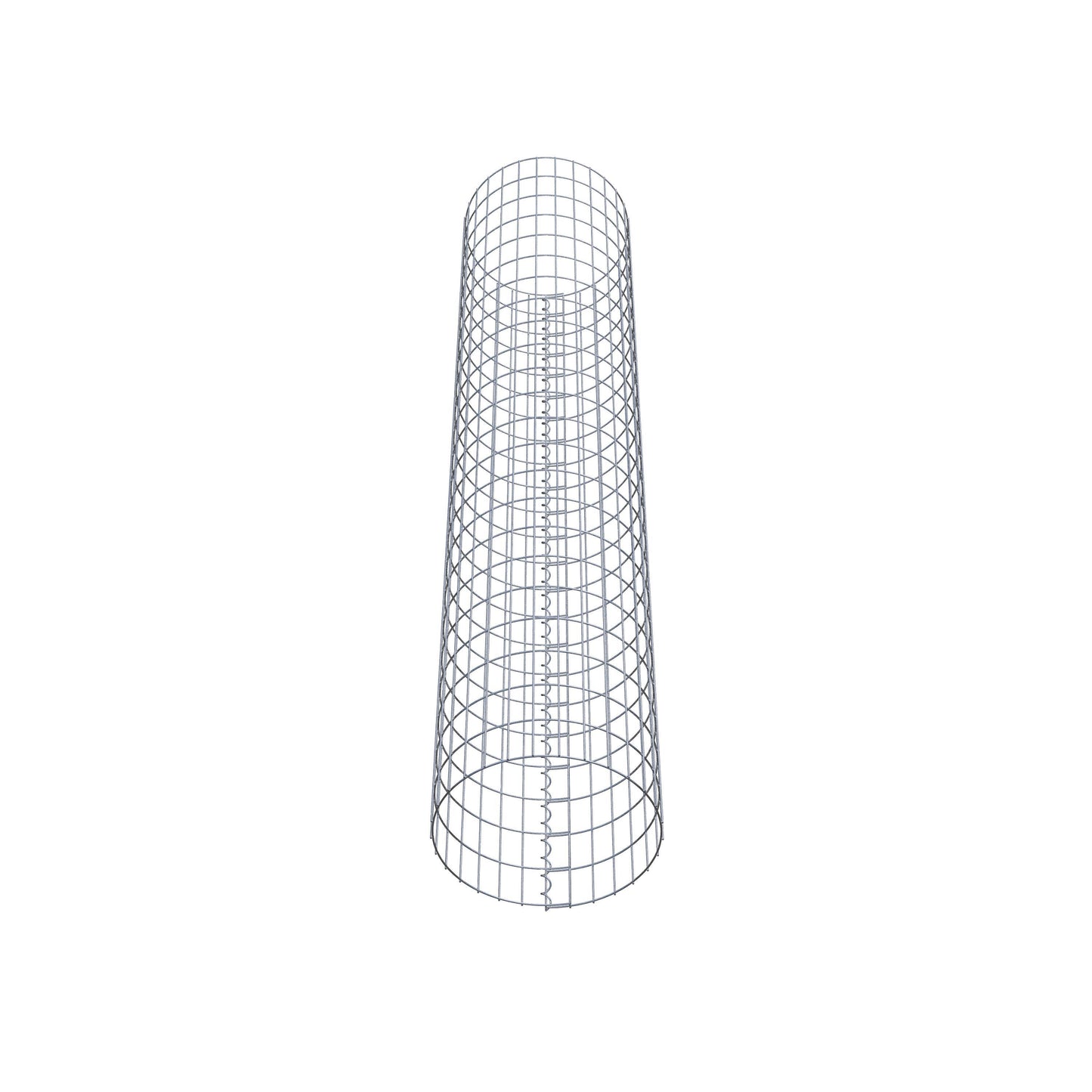 Colonne de gabion ronde 47 cm de diamètre, 230 cm de hauteur, mailles 5 cm x 10 cm
