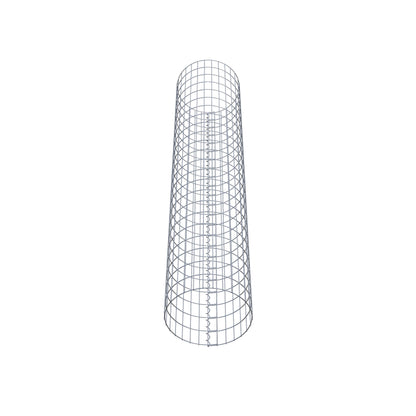 Colonne de gabion ronde 47 cm de diamètre, 230 cm de hauteur, mailles 5 cm x 10 cm
