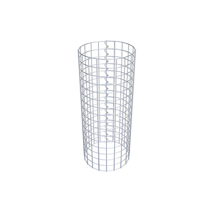 Gabion column around 32 cm diameter, 80 cm height, mesh size 5 cm x 5 cm