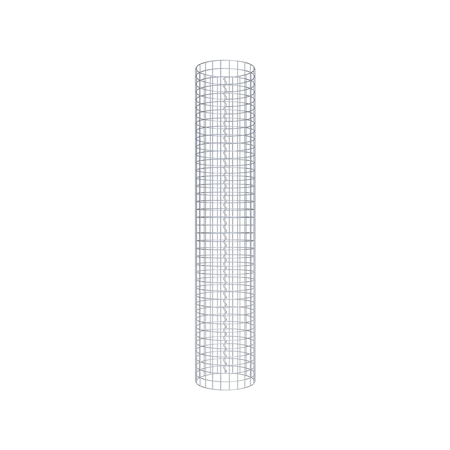Gabion column around 37 cm diameter, 200 cm height, mesh size 5 cm x 5 cm