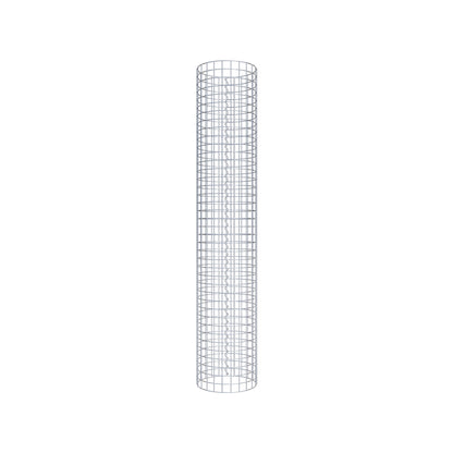 Gabion column around 37 cm diameter, 200 cm height, mesh size 5 cm x 5 cm