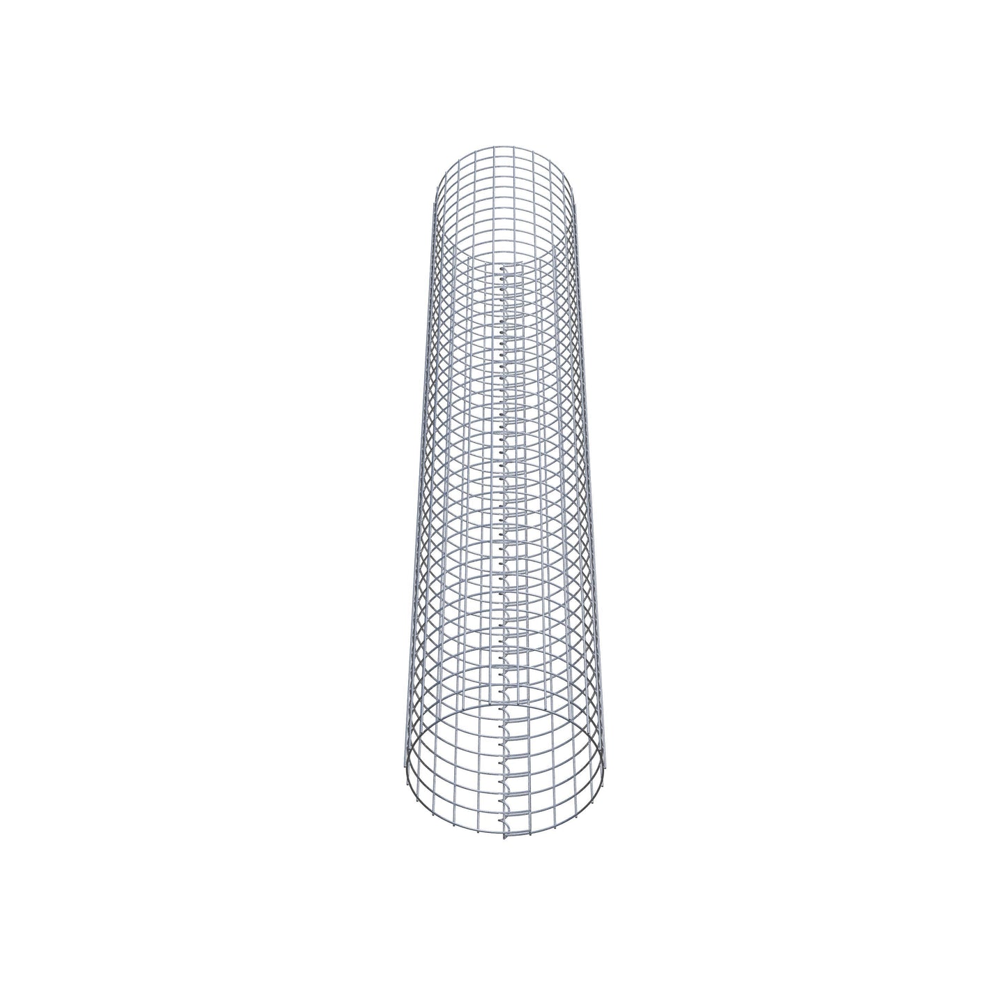 Gabion column around 37 cm diameter, 200 cm height, mesh size 5 cm x 5 cm