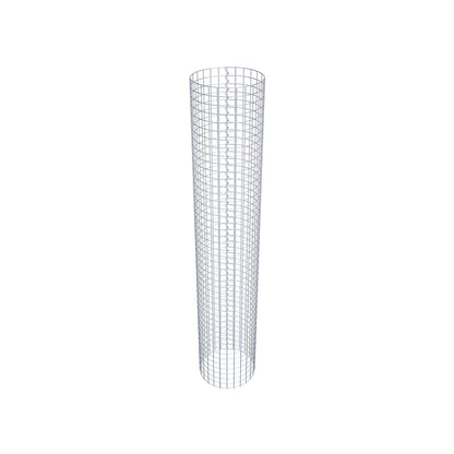 Gabion column around 42 cm diameter, 230 cm height, mesh size 5 cm x 5 cm