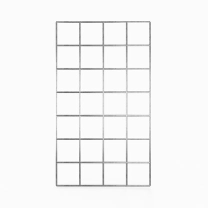 Rejilla de malla de 10 x 10 cm.