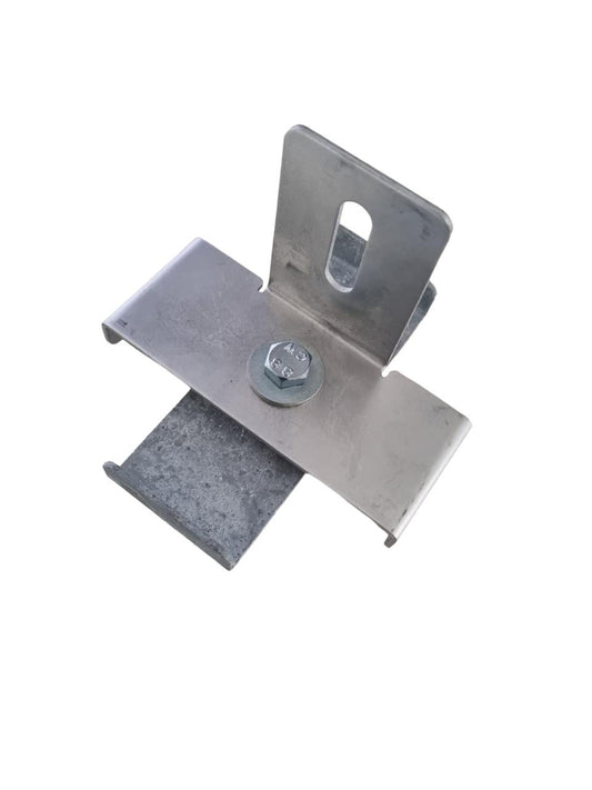 Agrafe avec support de clôture maille 10 x 10 cm, galvanisée