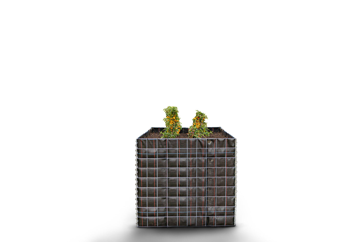 Højbed firkantet uden sten 100 cm x 90 cm x 100 cm