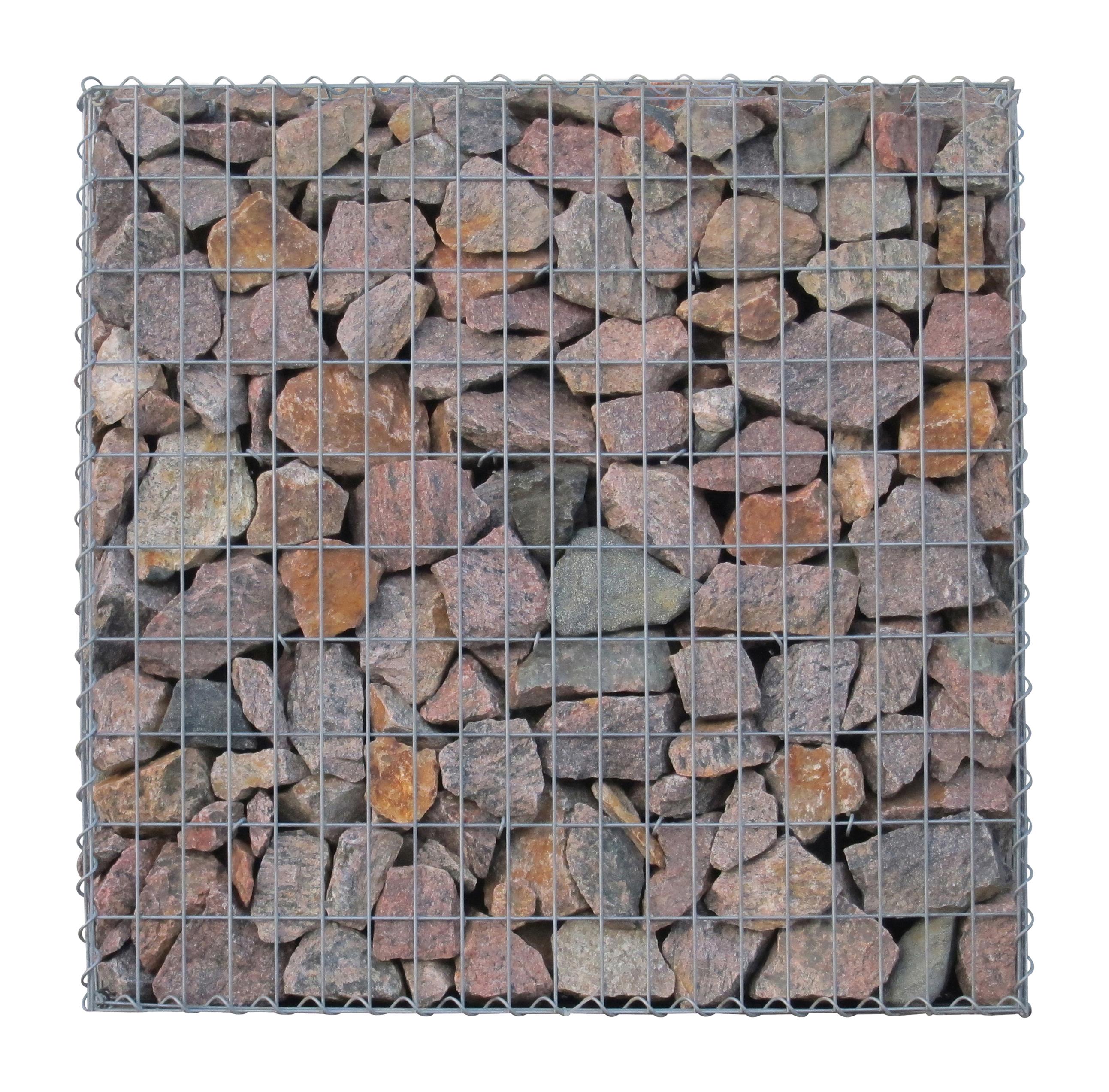 Gabion 100 cm x 100 cm x 30 cm (L x H x D), maskestørrelse 5 cm x 10 cm, spiral