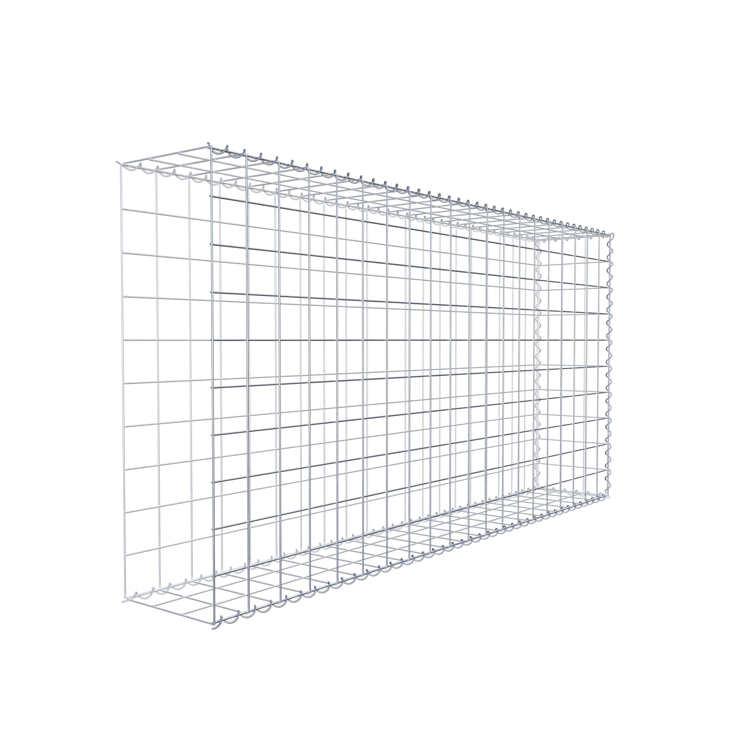 Gavión complementario tipo 2 200 cm x 100 cm x 30 cm (L x A x P), malla 10 cm x 10 cm, espiral
