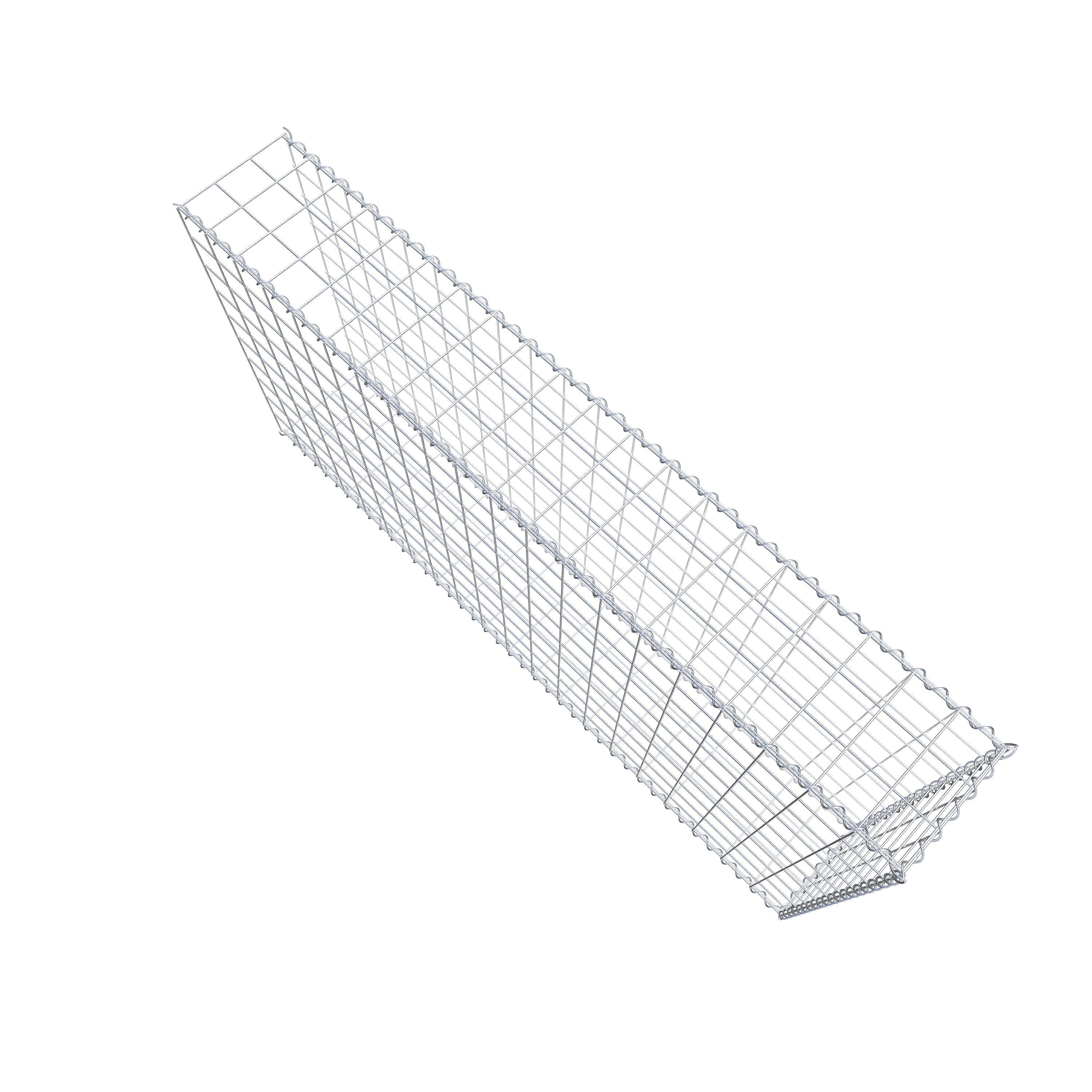 Gavión complementario tipo 2 200 cm x 100 cm x 30 cm (L x A x P), malla 10 cm x 10 cm, espiral