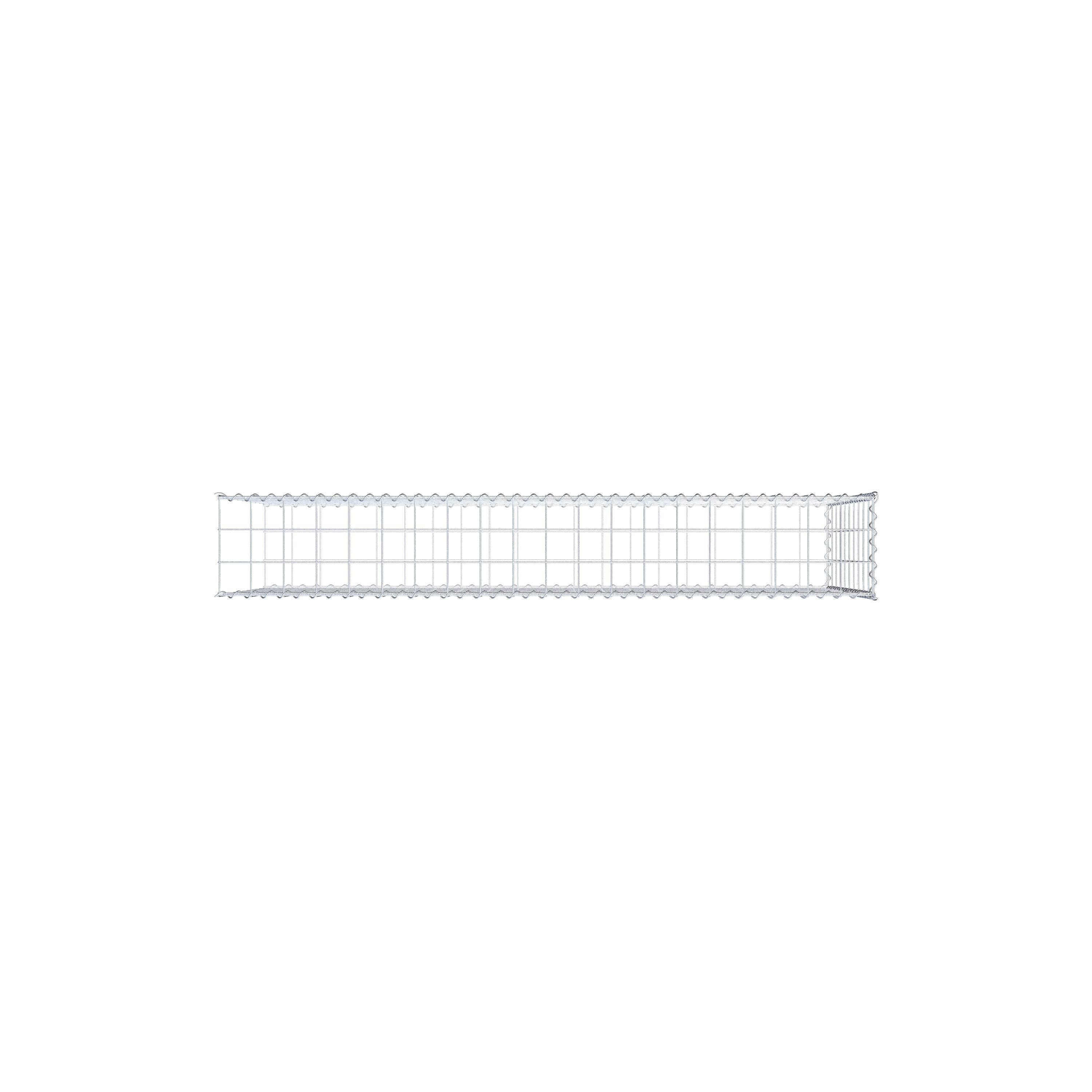 Gavión complementario tipo 2 200 cm x 100 cm x 30 cm (L x A x P), malla 10 cm x 10 cm, espiral