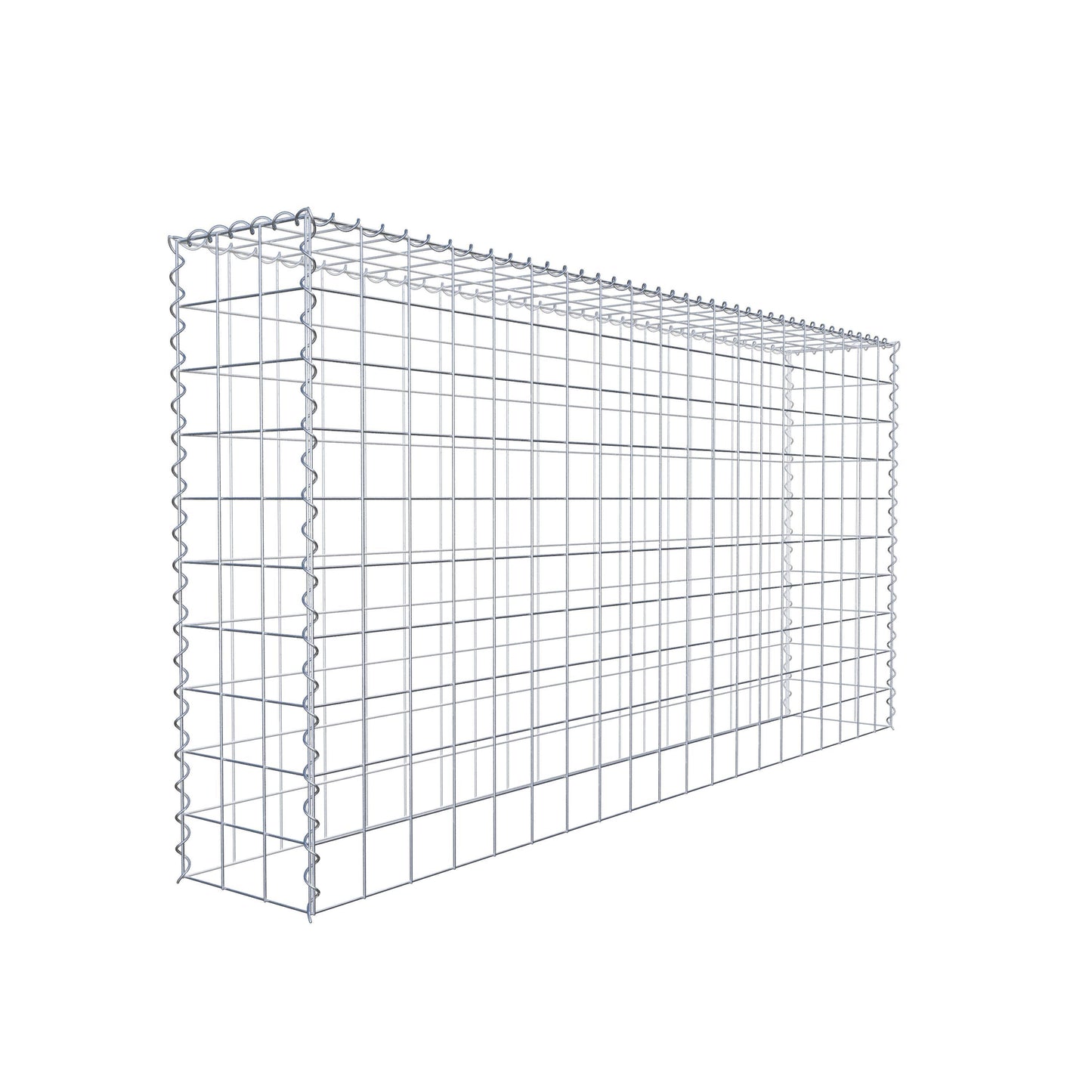 Grown-on gabion type 3 200 cm x 100 cm x 30 cm (L x H x D), mesh size 10 cm x 10 cm, spiral