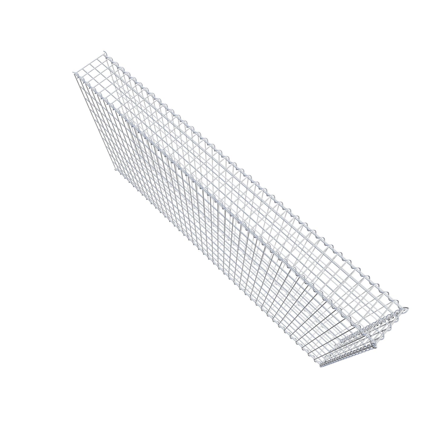 Opvokset gabion type 2 200 cm x 100 cm x 20 cm (L x H x D), maskestørrelse 5 cm x 10 cm, spiral