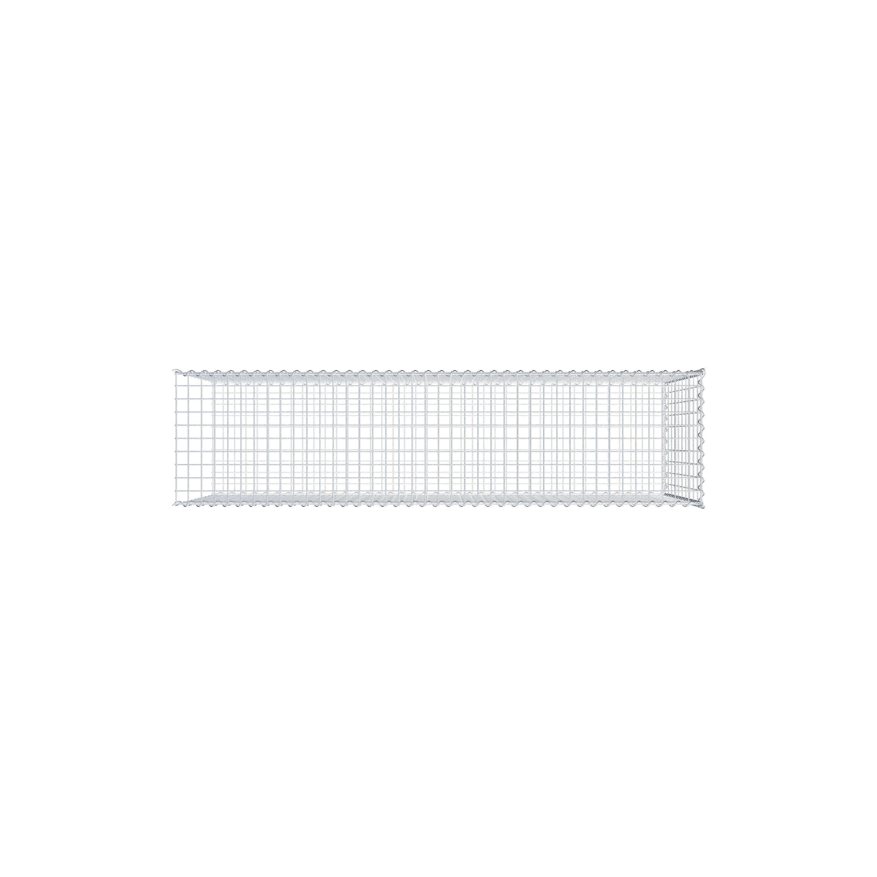 Grown-on gabion type 2 200 cm x 100 cm x 50 cm (L x H x D), mesh size 5 cm x 10 cm, spiral