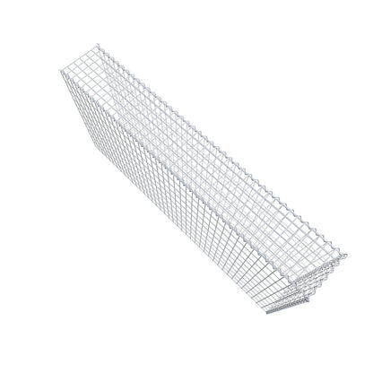 Anbaugabione Typ 4 200 cm x 100 cm x 30 cm (L x H x T), Maschenweite 5 cm x 10 cm, Spirale