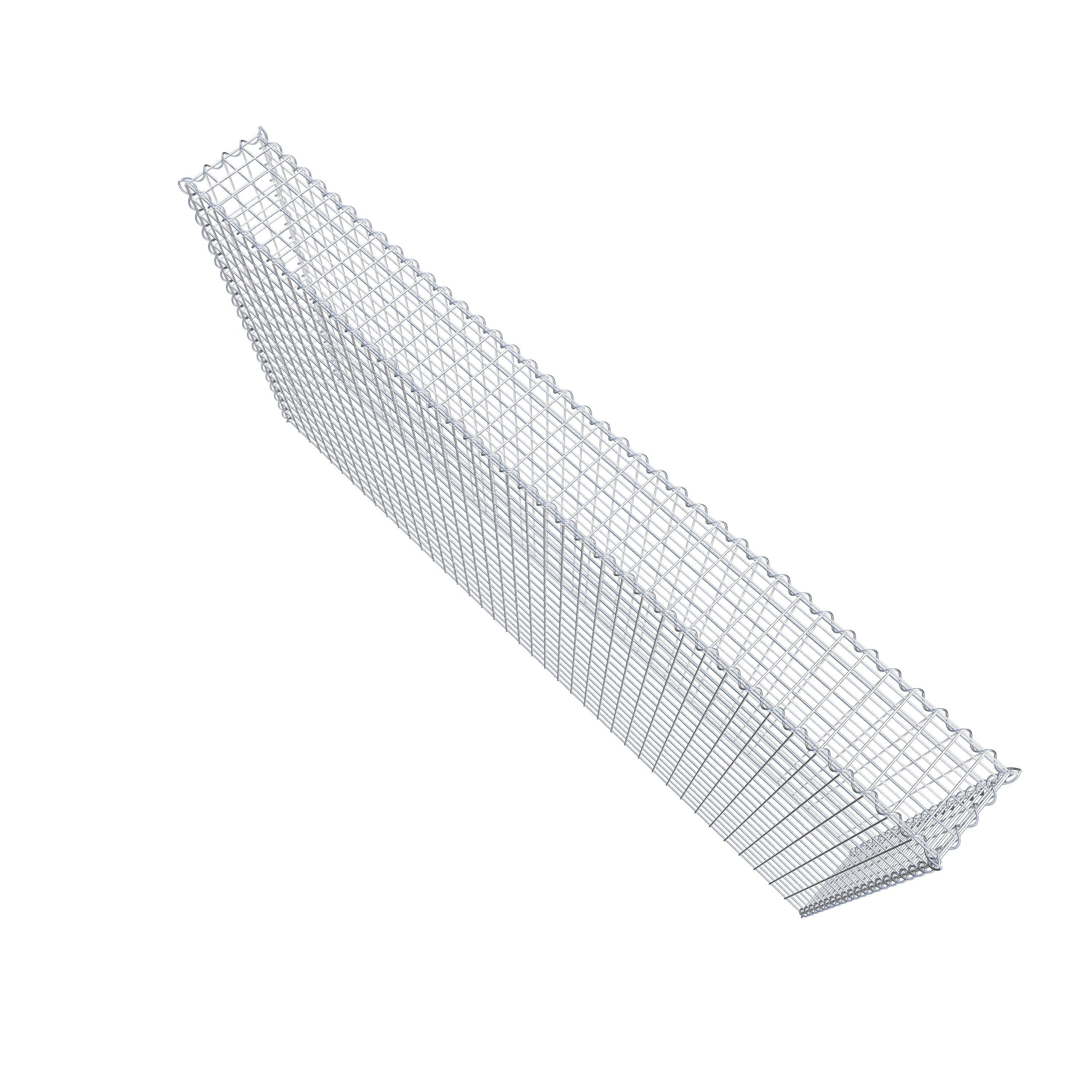 Anbaugabione Typ 3 200 cm x 100 cm x 20 cm (L x H x T), Maschenweite 5 cm x 5 cm, Spirale