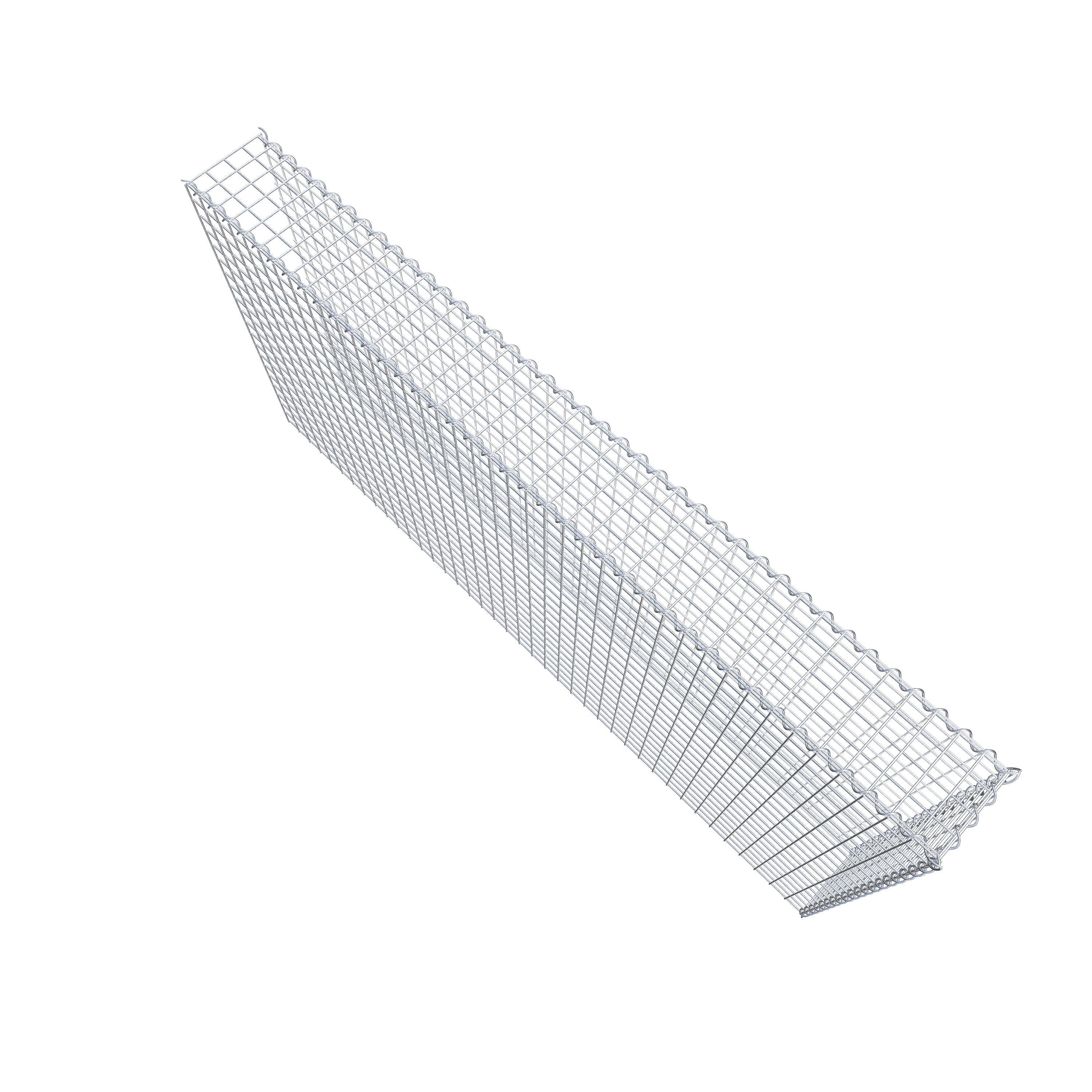 Anbaugabione Typ 4 200 cm x 100 cm x 20 cm (L x H x T), Maschenweite 5 cm x 5 cm, Spirale