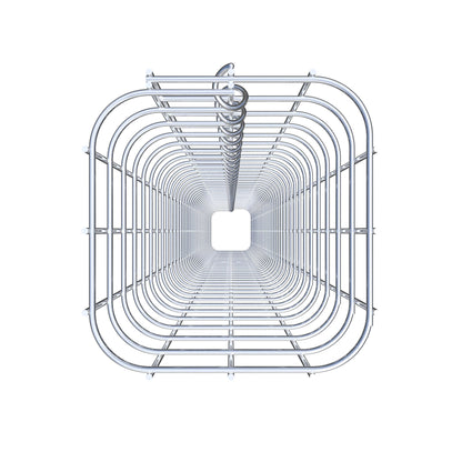 Gabionensäule eckig feuerverzinkt, 17 cm x 17 cm, 200 cm Höhe, MW 5 cm x 5 cm