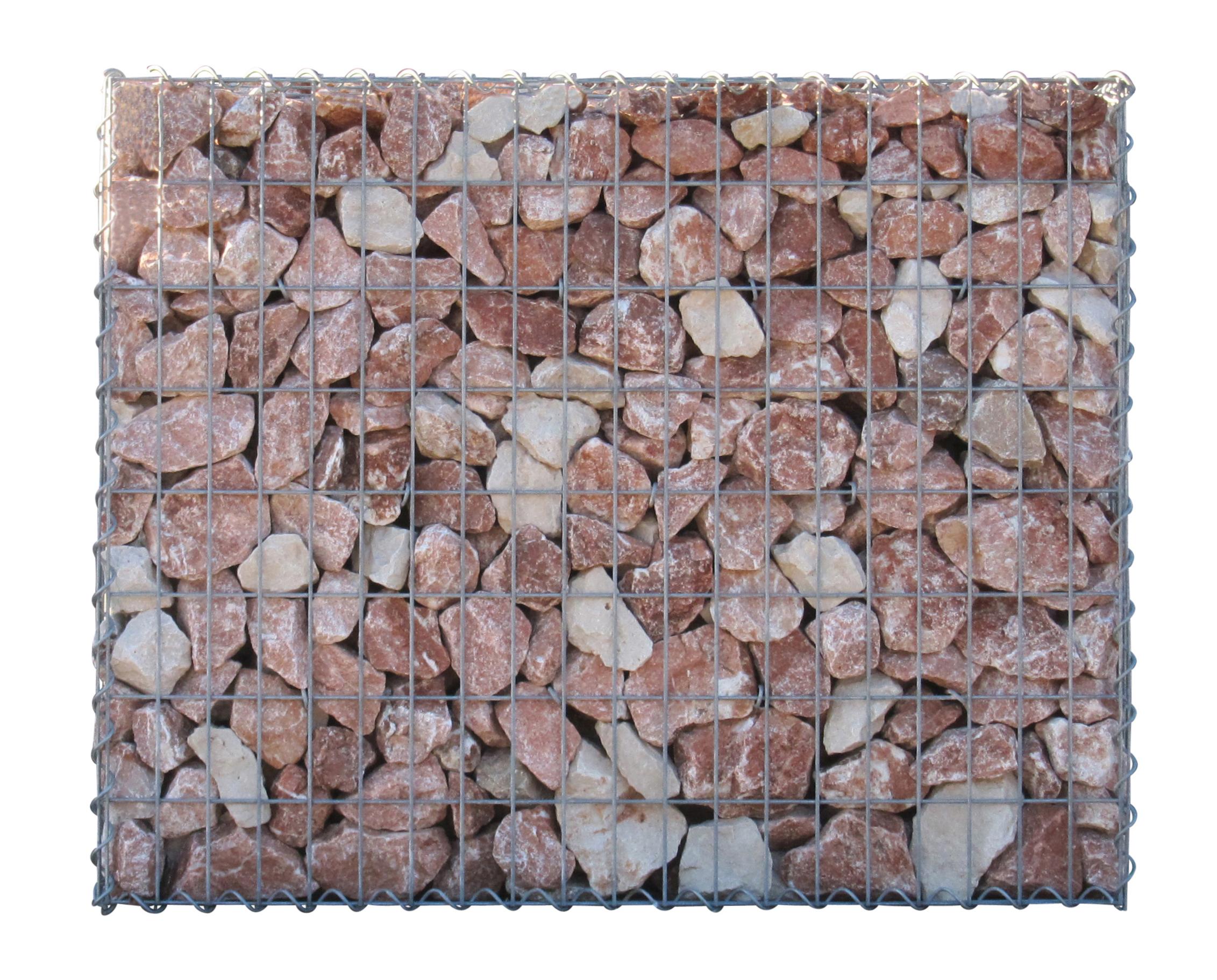 Gabião 100 cm x 80 cm x 30 cm (C x A x P), malhagem 5 cm x 10 cm, espiral