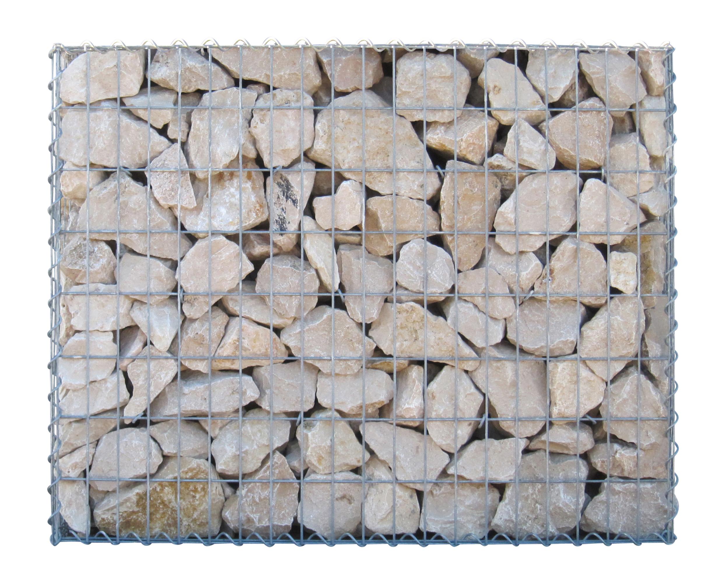 Gabião 100 cm x 80 cm x 30 cm (C x A x P), malhagem 5 cm x 10 cm, espiral