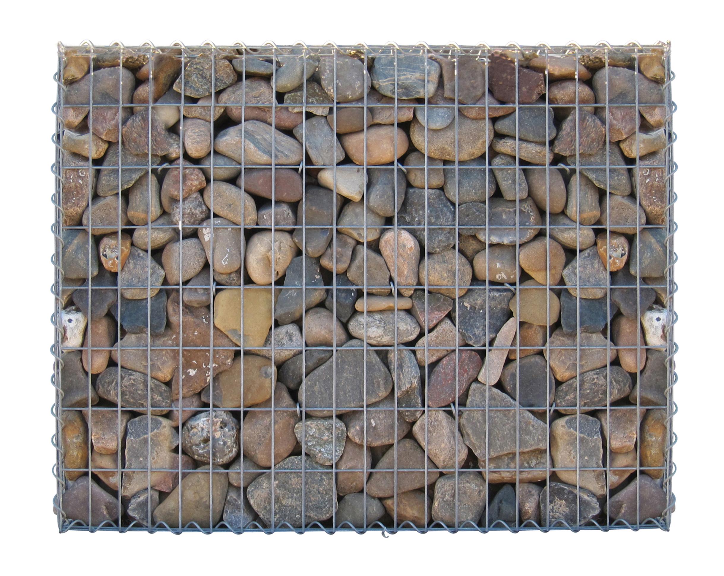 Gabião 100 cm x 80 cm x 30 cm (C x A x P), malhagem 5 cm x 10 cm, espiral