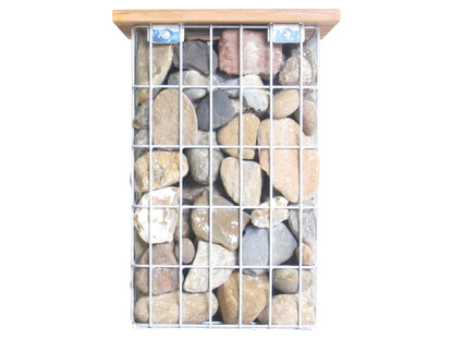 Taburete galvanizado en caliente MW 5 x 10 cm, TEAK