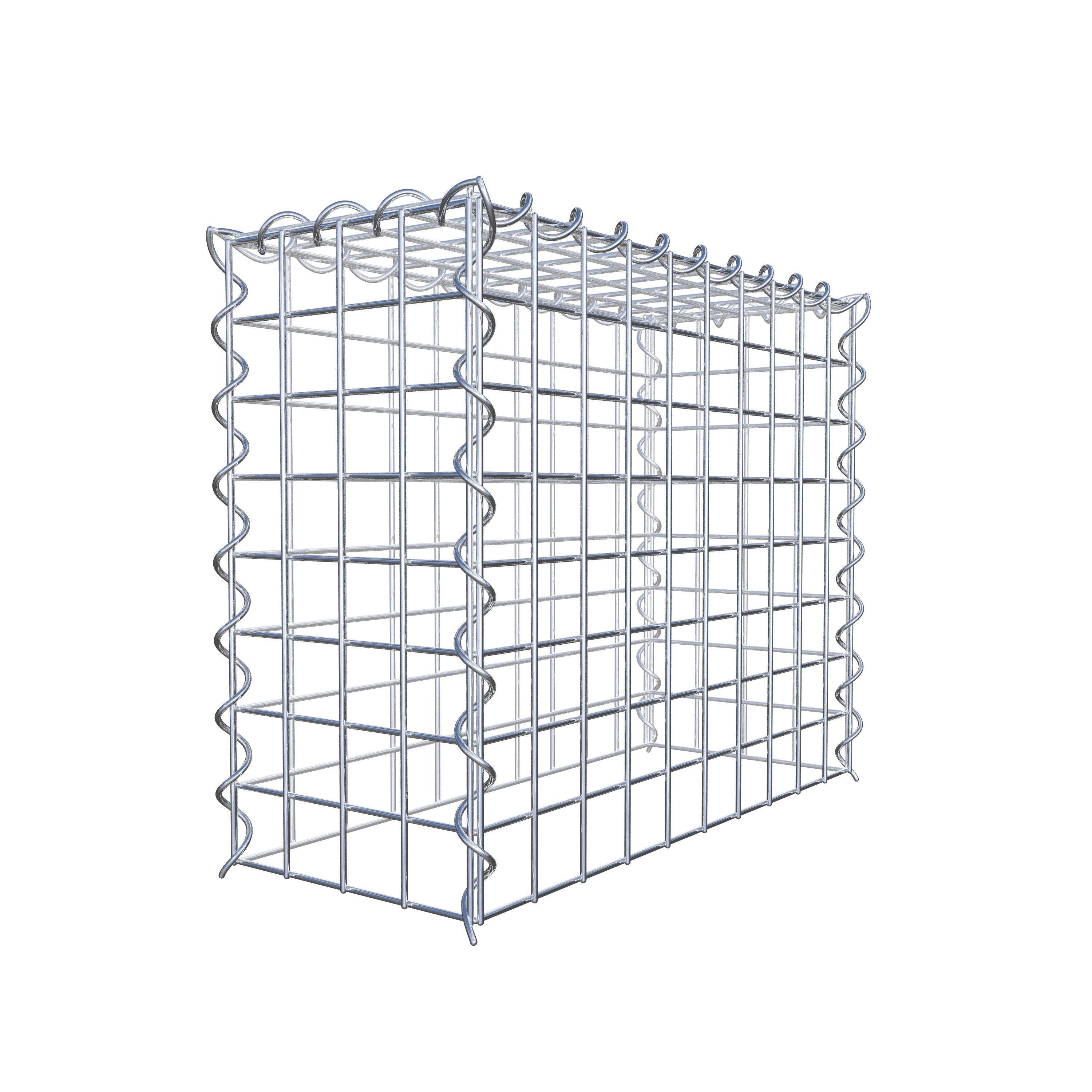 Gabbione aggiuntivo tipo 3 50 cm x 40 cm x 20 cm (L x H x P), dimensione maglia 5 cm x 5 cm, a spirale