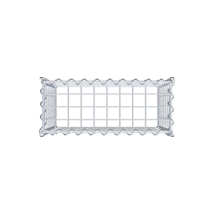 Gabion rapporté type 3 50 cm x 40 cm x 20 cm (L x H x P), mailles 5 cm x 5 cm, spirale