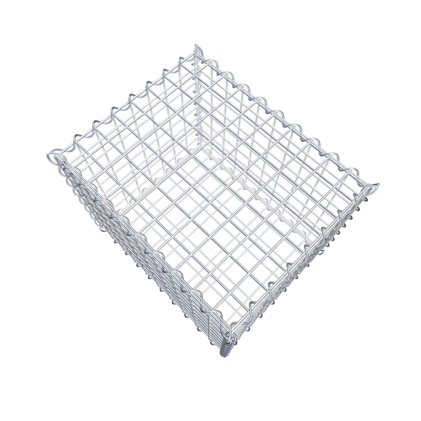 Gabion 50 cm x 40 cm x 40 cm (L x H x P), mailles 5 cm x 5 cm, spirale