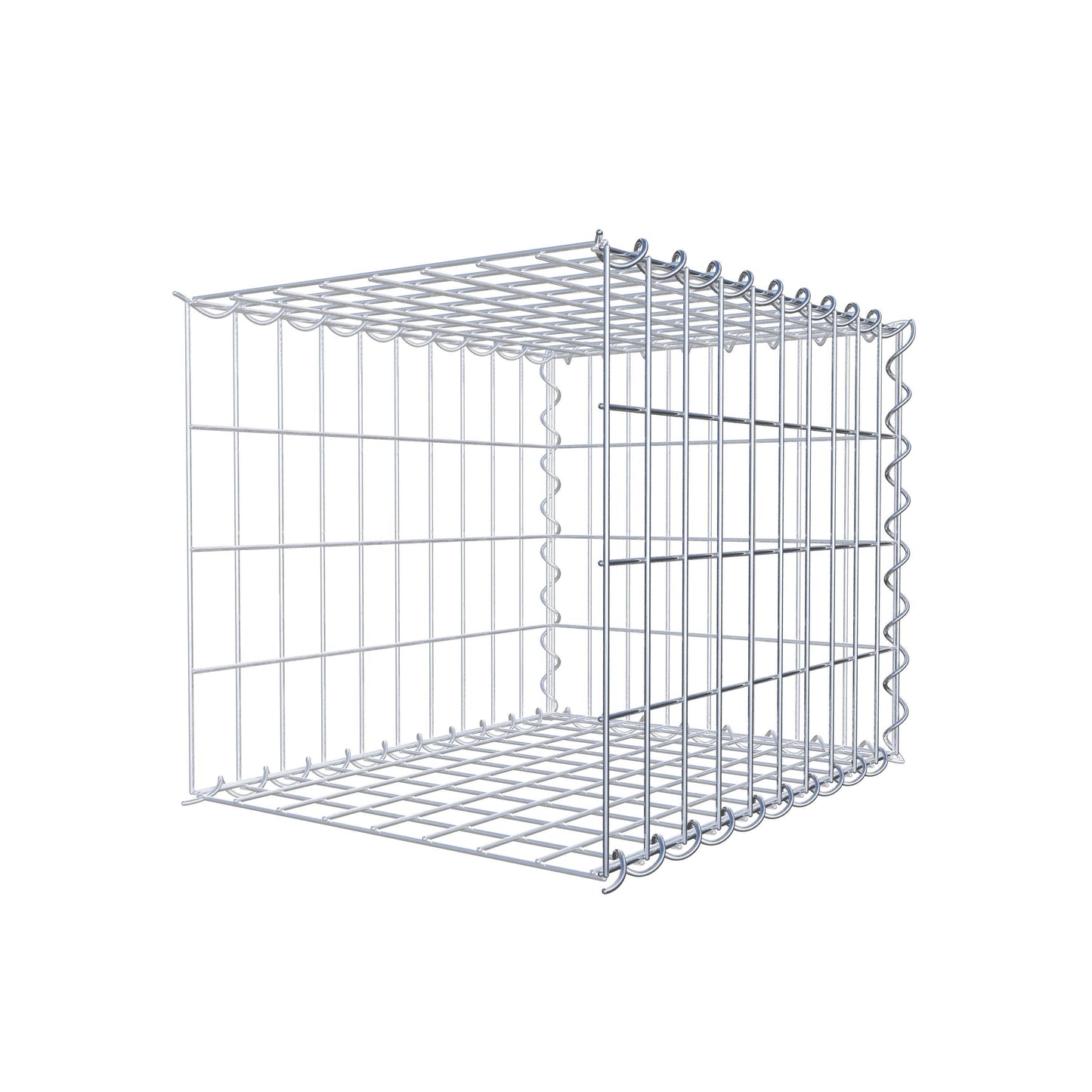 Grown-on gabion type 2 50 cm x 40 cm x 40 cm (L x H x D), mesh size 5 cm x 10 cm, spiral