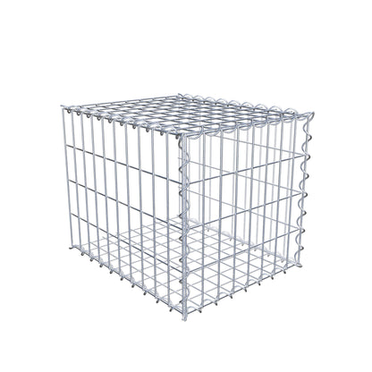 Grown-on gabion type 2 50 cm x 40 cm x 40 cm (L x H x D), mesh size 5 cm x 10 cm, spiral