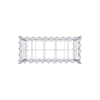 Gabion 50 cm x 40 cm x 20 cm (L x H x D), mesh size 10 cm x 10 cm, spiral