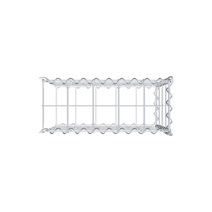 Opvokset gabion type 2 50 cm x 40 cm x 20 cm (L x H x D), maskestørrelse 10 cm x 10 cm, spiral