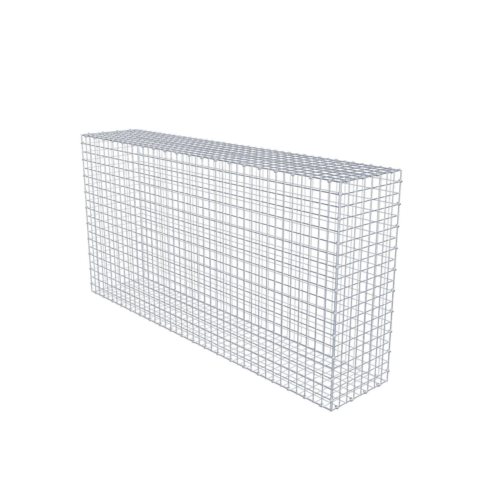 Gavión 200 cm x 100 cm x 40 cm (L x A x P), luz de malla 5 x 5 cm, anillo en espiral
