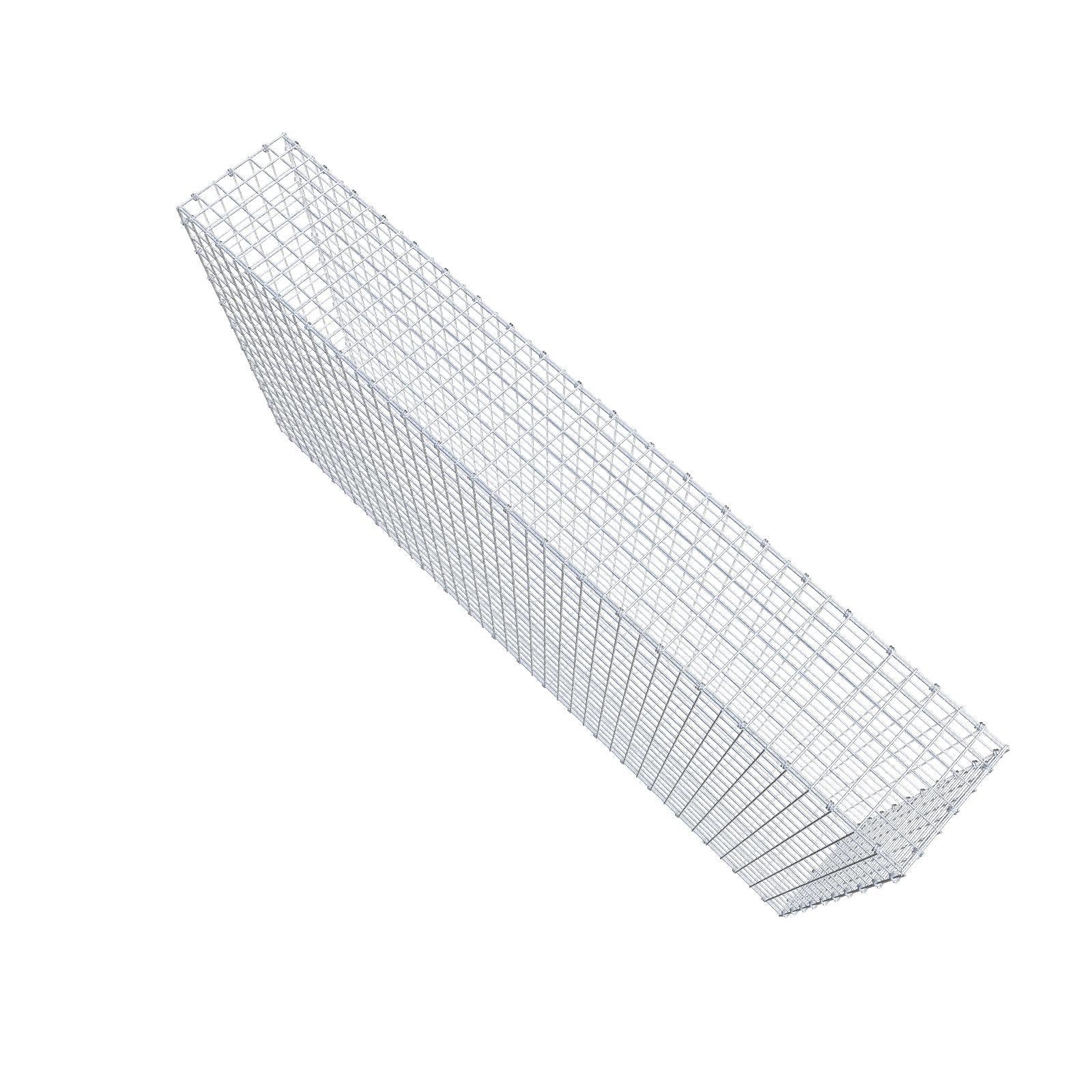 Gabião 200 cm x 100 cm x 30 cm (C x A x P), malhagem 5 x 5 cm, anel espiral
