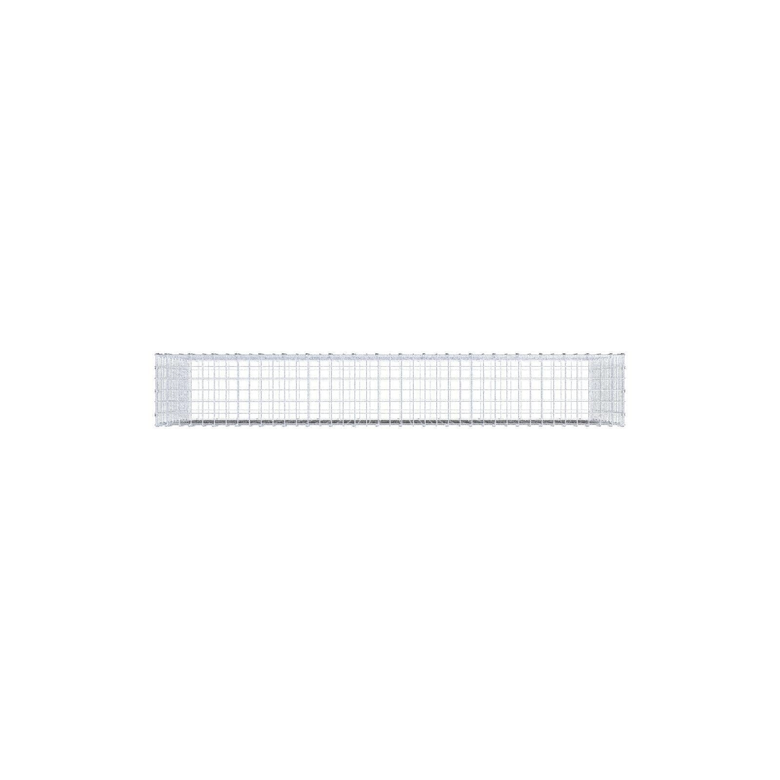 Gabião 200 cm x 100 cm x 30 cm (C x A x P), malhagem 5 x 5 cm, anel espiral
