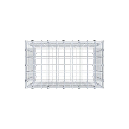 Gabbione 50 cm x 50 cm x 30 cm (L x H x P), maglia 5 x 5 cm, anello a spirale