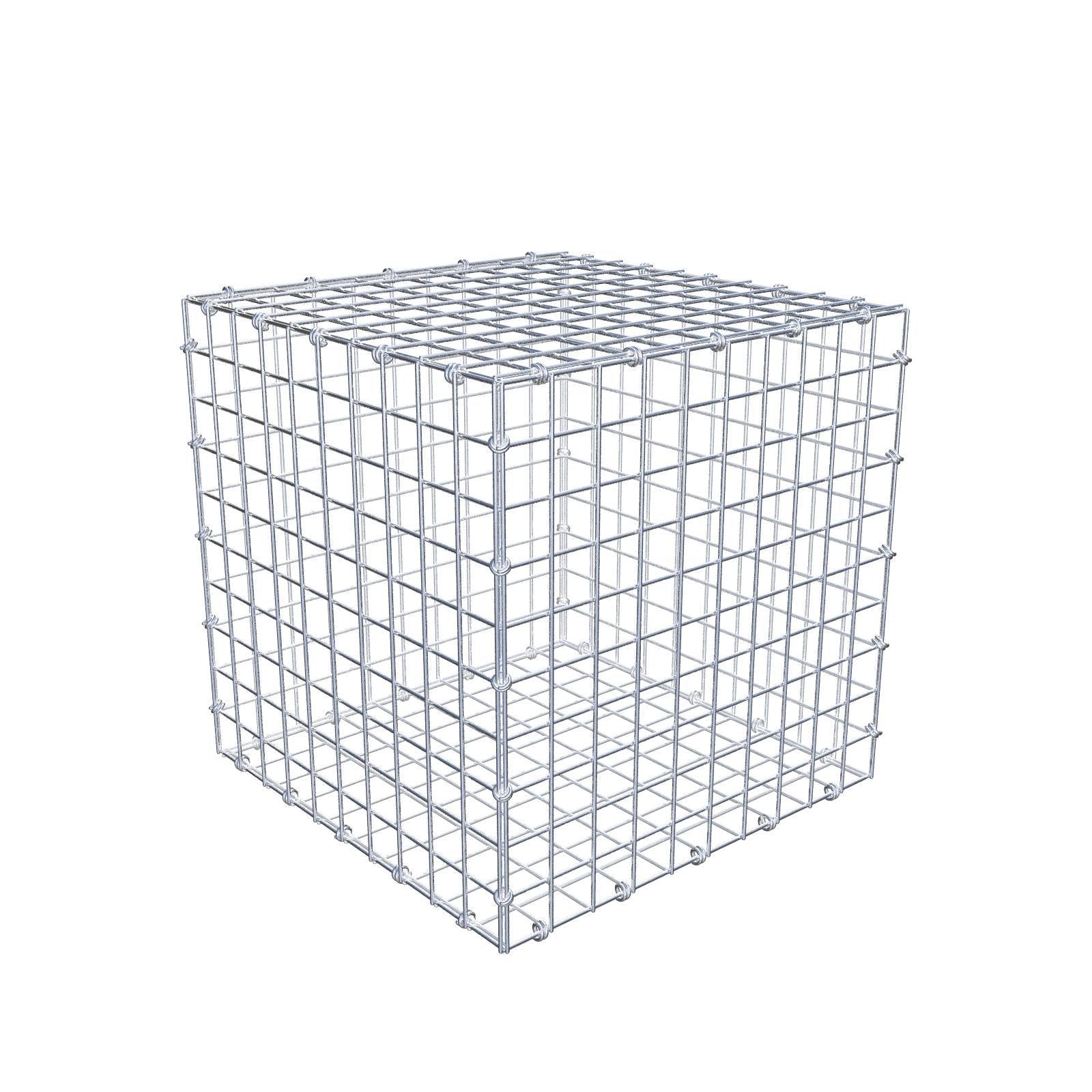 Gabião 50 cm x 50 cm x 50 cm (C x A x P), malhagem 5 x 5 cm, anel espiral