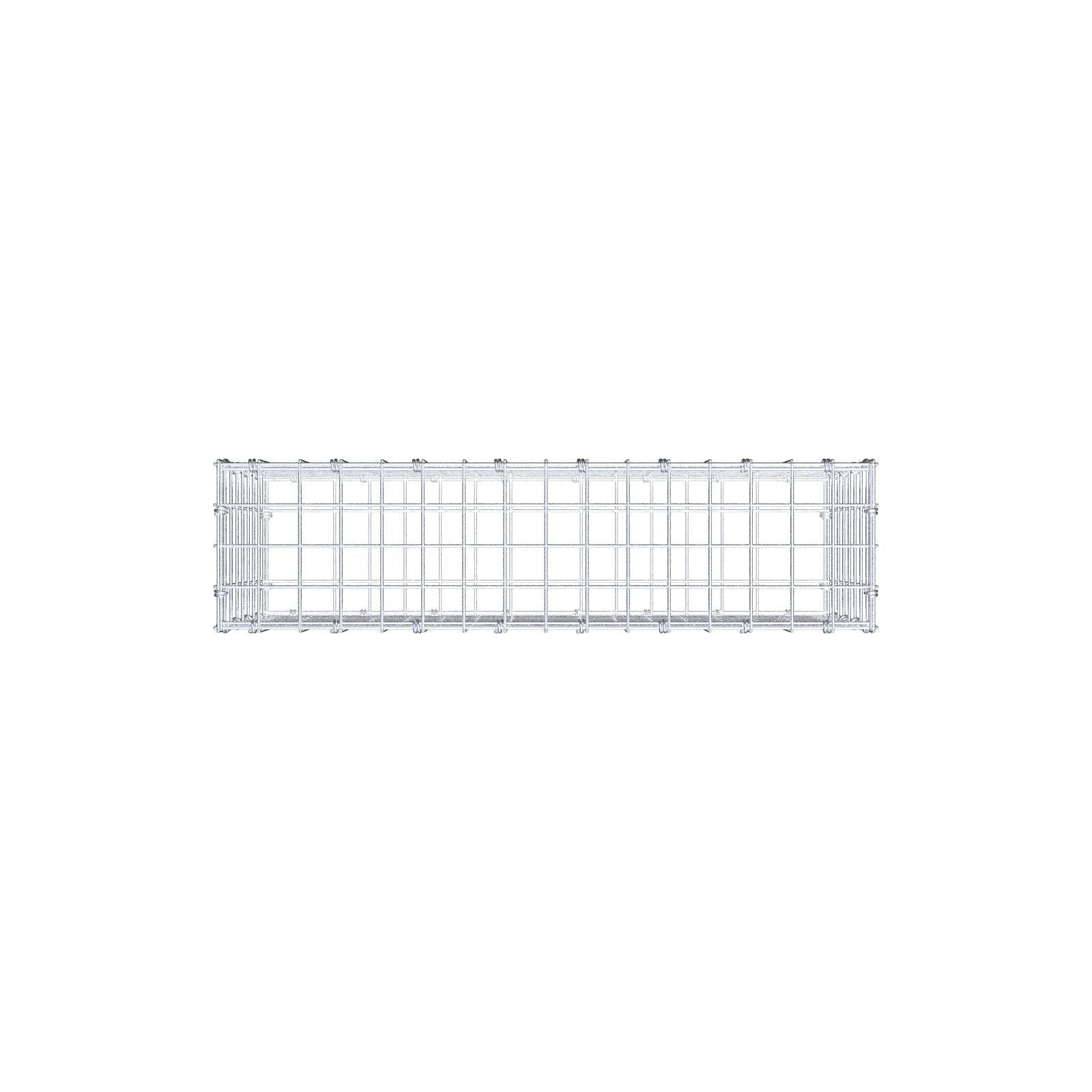 Gabion 80 cm x 40 cm x 20 cm (L x H x D), maskstorlek 5 x 5 cm, spiralring