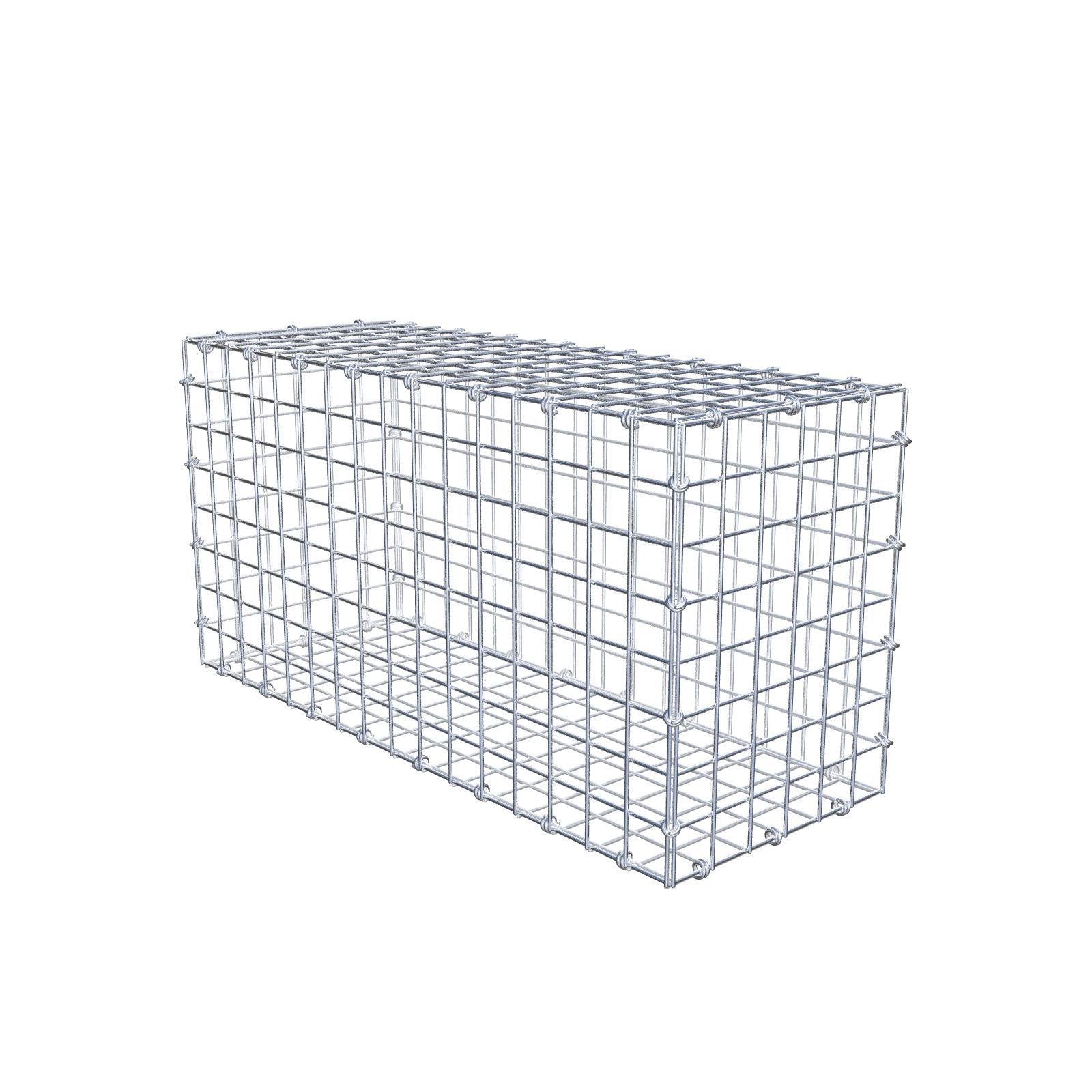 Gabião 80 cm x 40 cm x 30 cm (C x A x P), malhagem 5 x 5 cm, anel espiral