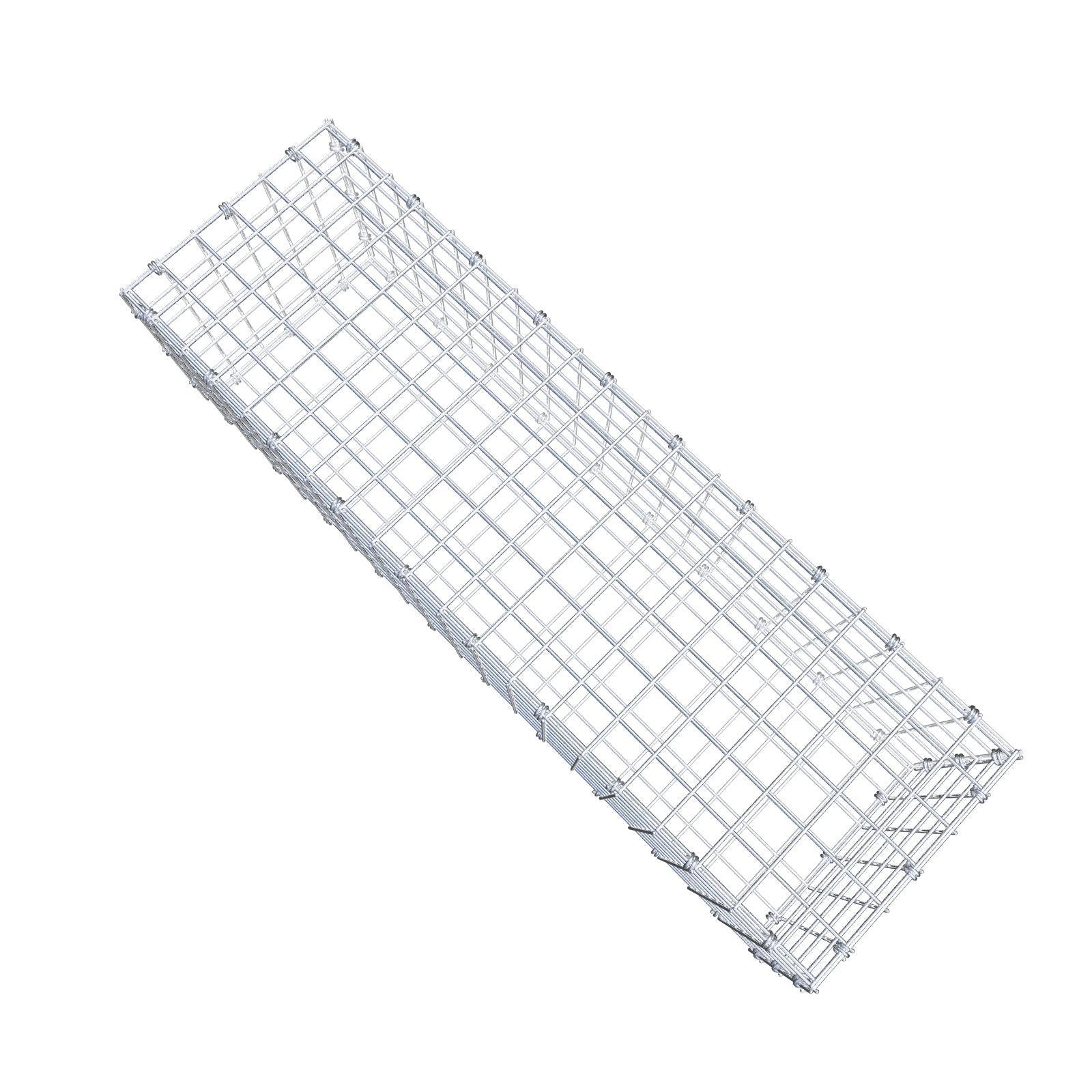 Gabião 100 cm x 30 cm x 30 cm (C x A x P), malhagem 5 x 5 cm, anel espiral