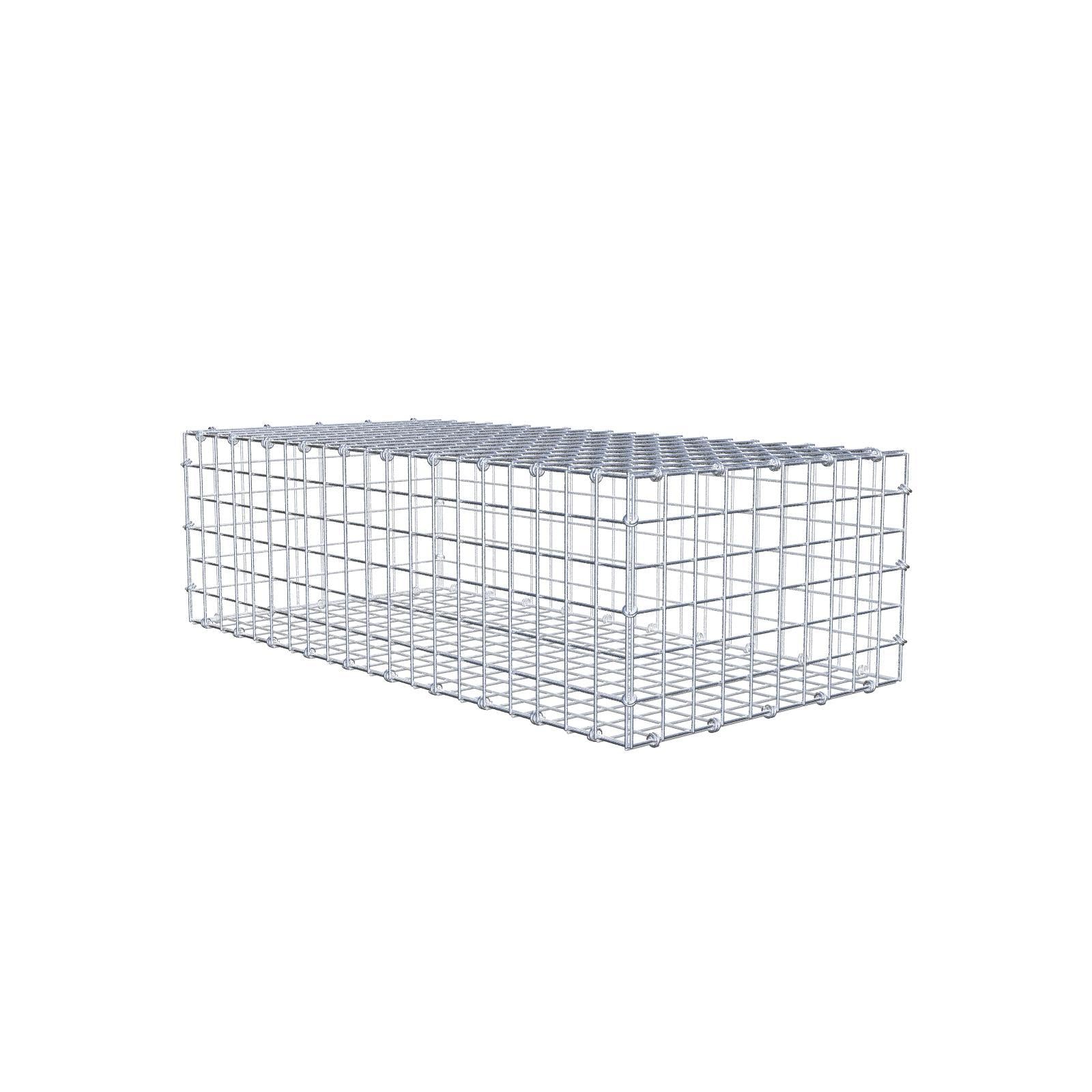 Gabion 100 cm x 30 cm x 50 cm (L x H x D), mesh size 5 x 5 cm, spiral ring