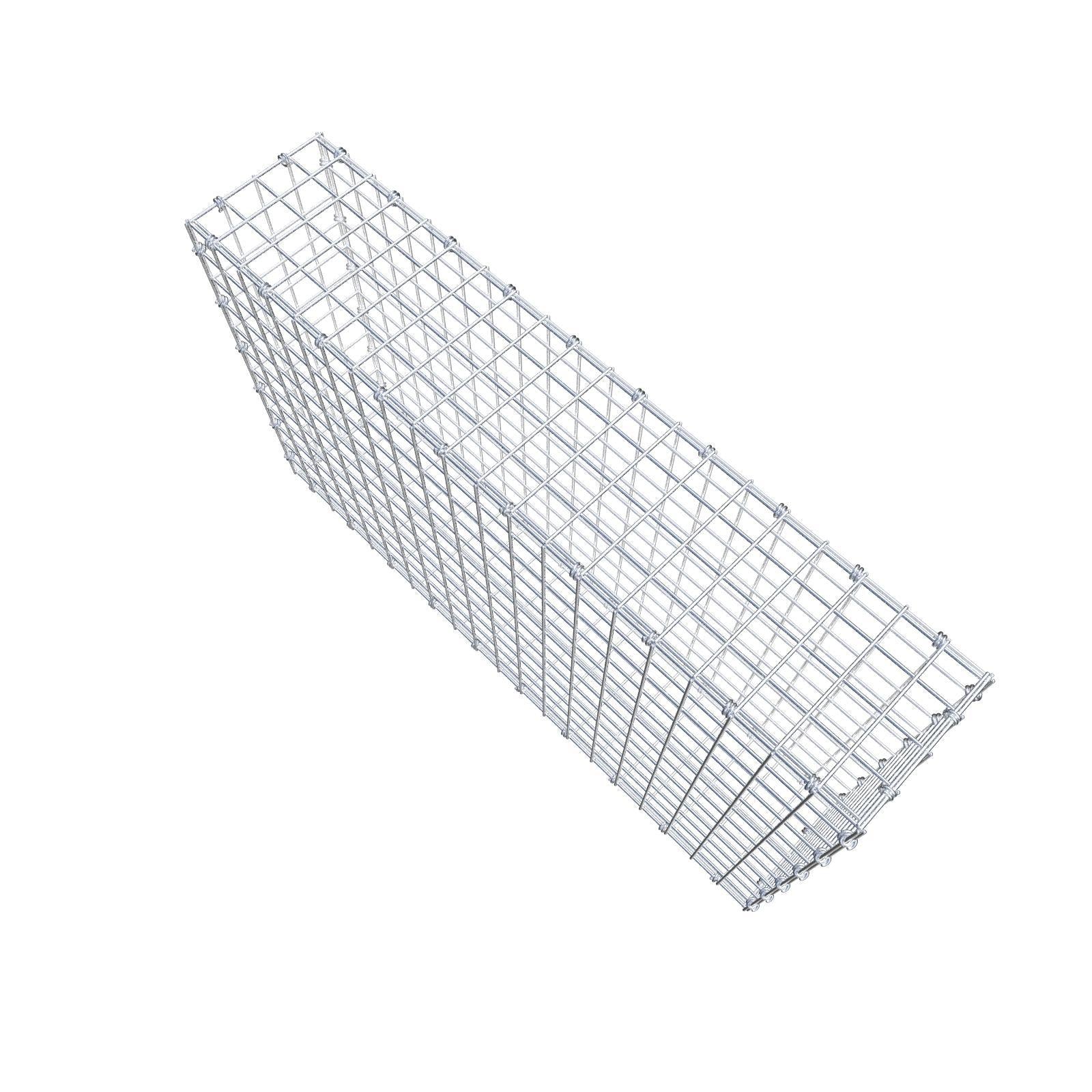 Gabião 100 cm x 60 cm x 20 cm (C x A x P), malhagem 5 x 5 cm, anel espiral