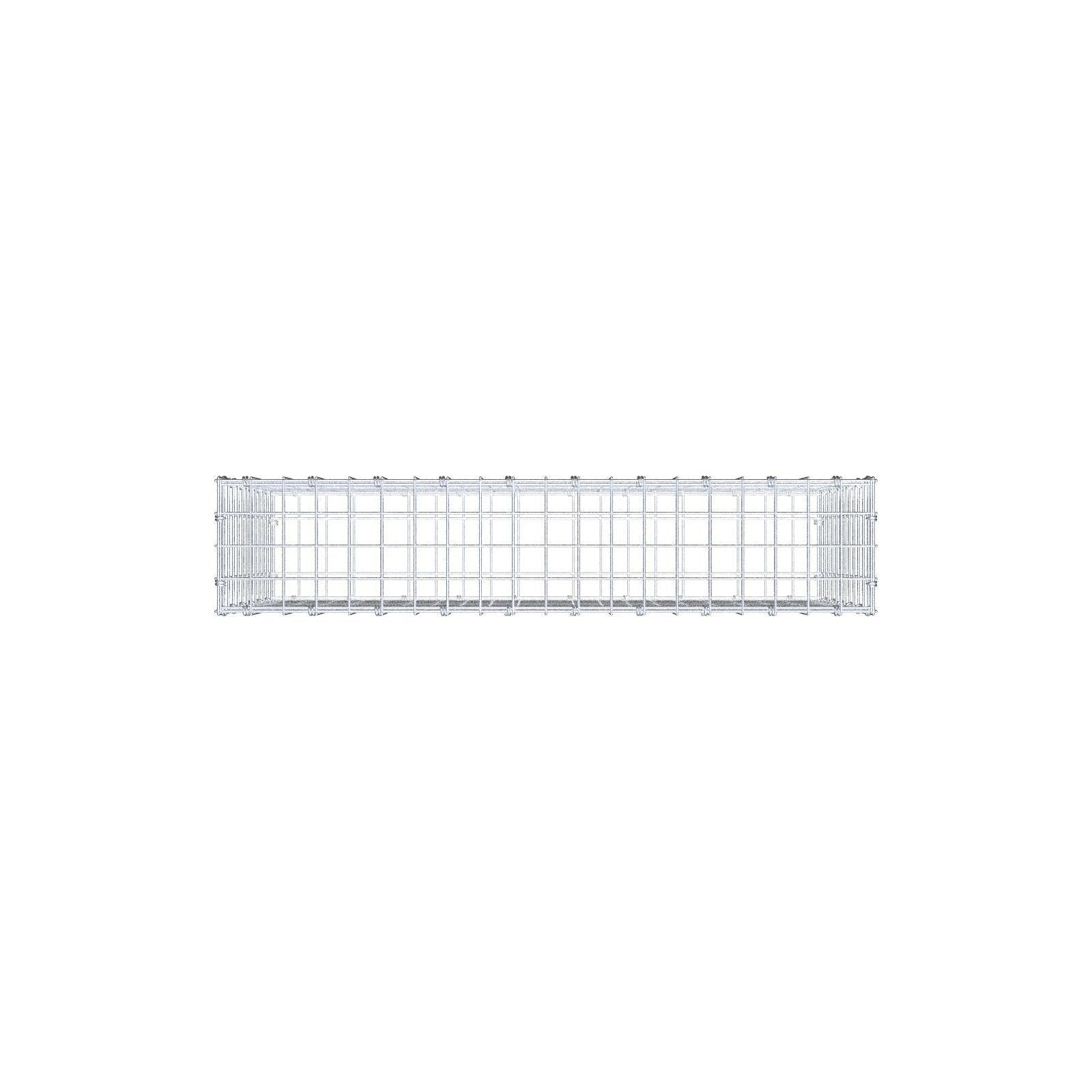 Gabião 100 cm x 60 cm x 20 cm (C x A x P), malhagem 5 x 5 cm, anel espiral