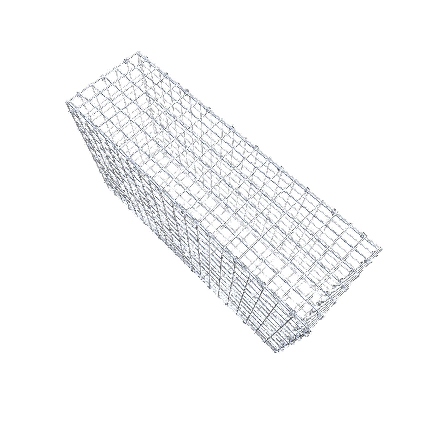 Gabião 100 cm x 60 cm x 30 cm (C x A x P), malhagem 5 x 5 cm, anel espiral