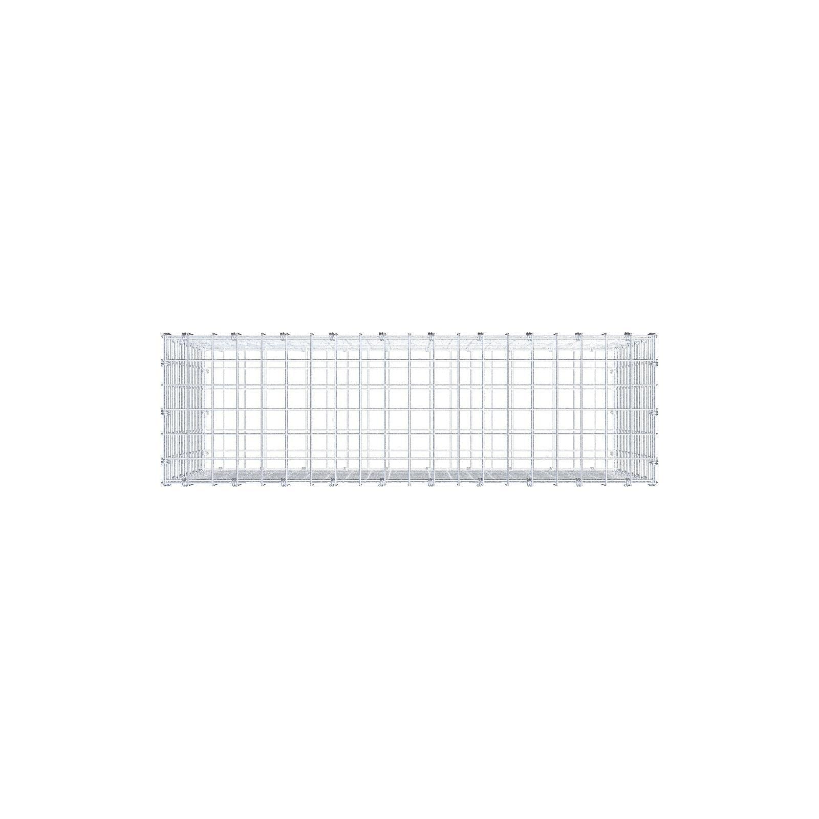 Gabião 100 cm x 60 cm x 30 cm (C x A x P), malhagem 5 x 5 cm, anel espiral