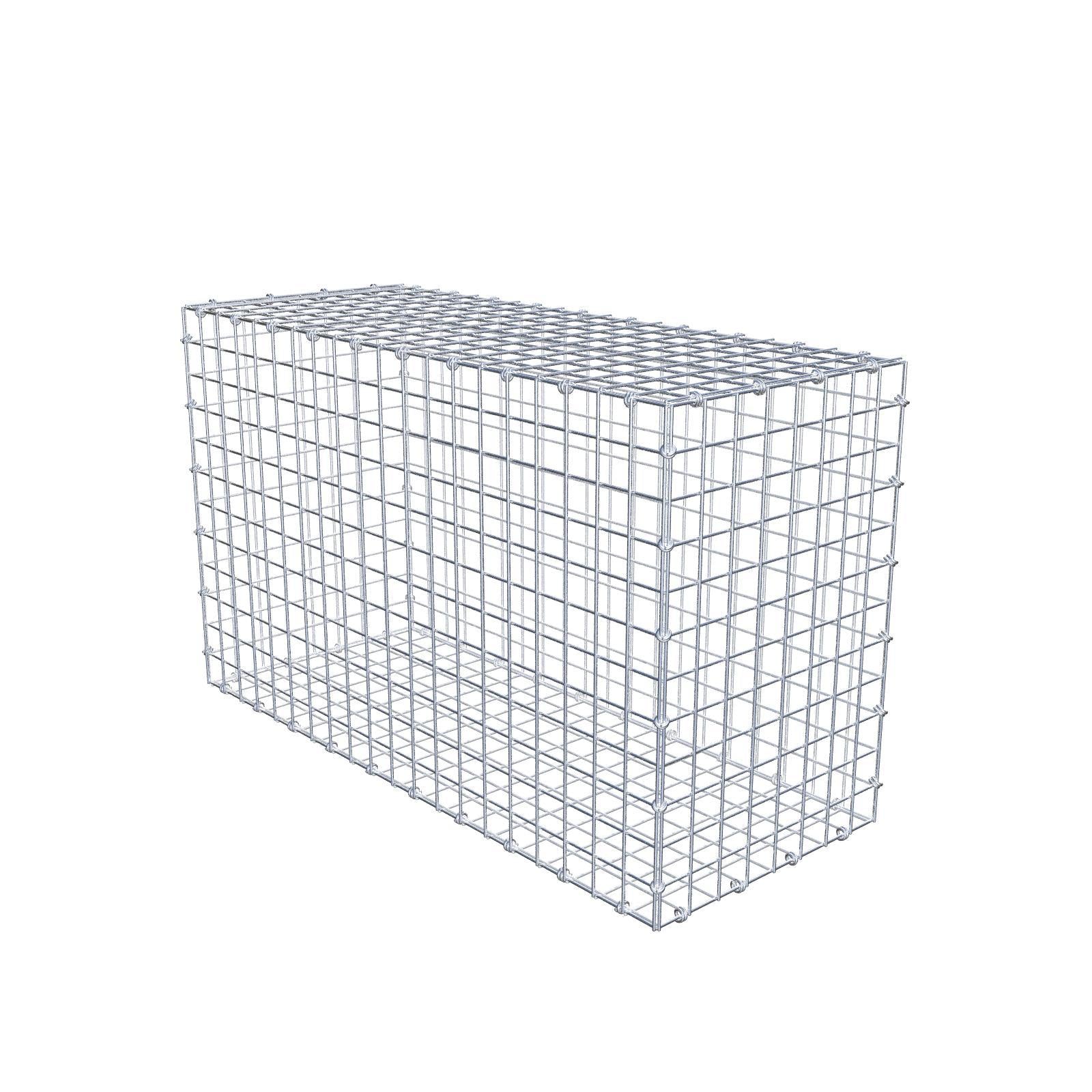 Gabião 100 cm x 60 cm x 40 cm (C x A x P), malhagem 5 x 5 cm, anel espiral